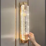 Homeko Luxury Crystal Rectangular Bubble Wall Lamp