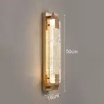 Homeko Luxury Crystal Rectangular Bubble Wall Lamp