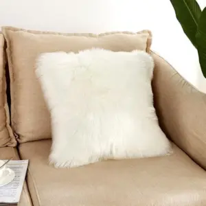 Homeko Luxury Faux Fur Pillow Cover
