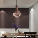 Homeko Marble Stone Aluminum Base Pendant Light