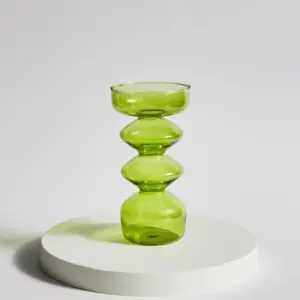 Homeko Meadows Glass Taper Candle Holder & Vases