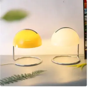 Homeko Metal Glass Shade Table Lamp