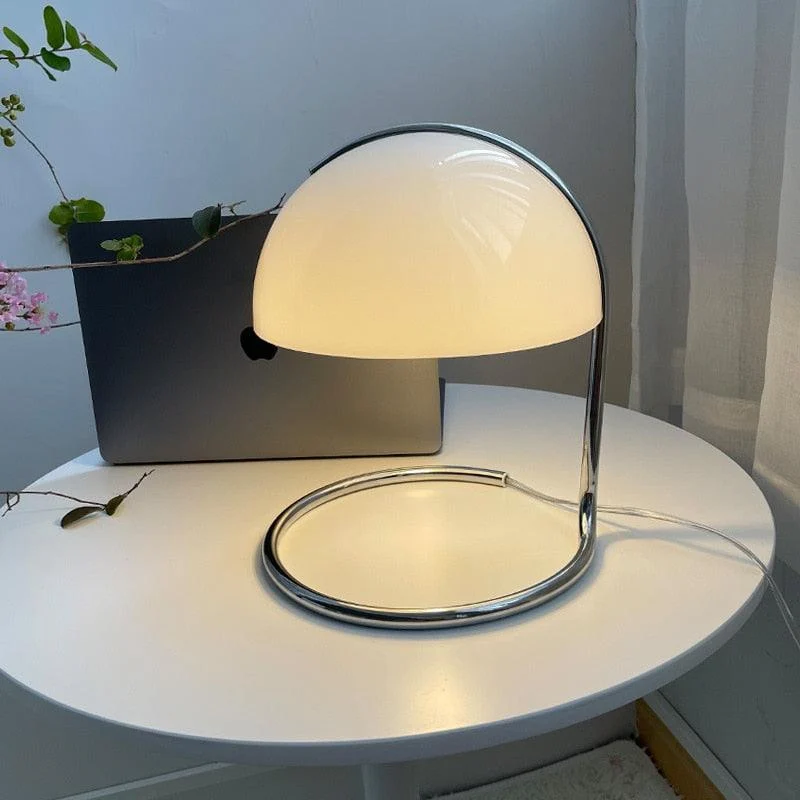 Homeko Metal Glass Shade Table Lamp -