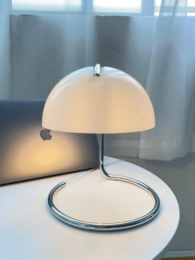 Homeko Metal Glass Shade Table Lamp -