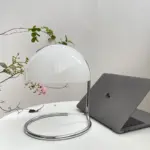 Homeko Metal Glass Shade Table Lamp