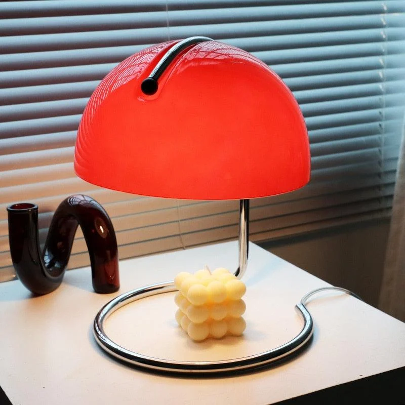 Homeko Metal Glass Shade Table Lamp -