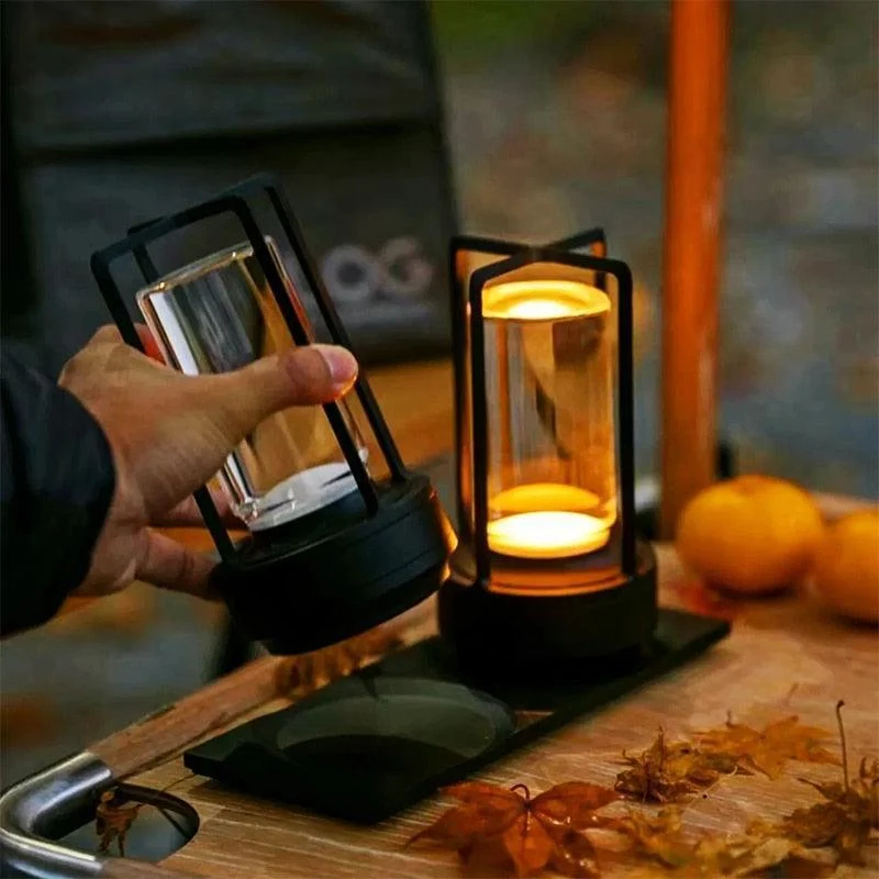 Homeko Metal Rechargeable Retro Indoor/Outdoor Table Lamp -