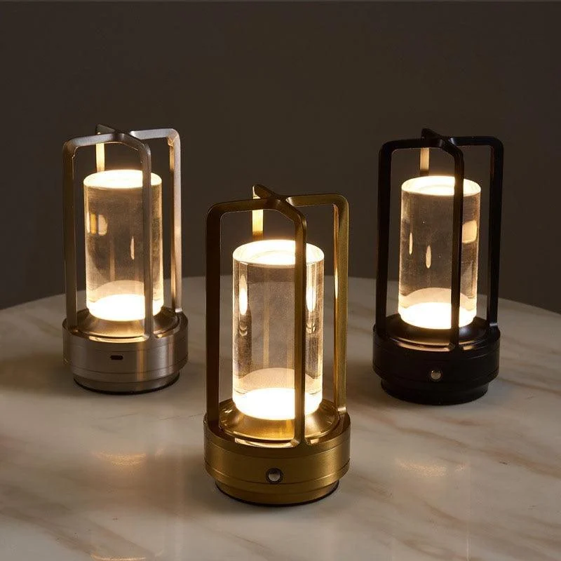 Homeko Metal Rechargeable Retro Indoor/Outdoor Table Lamp -