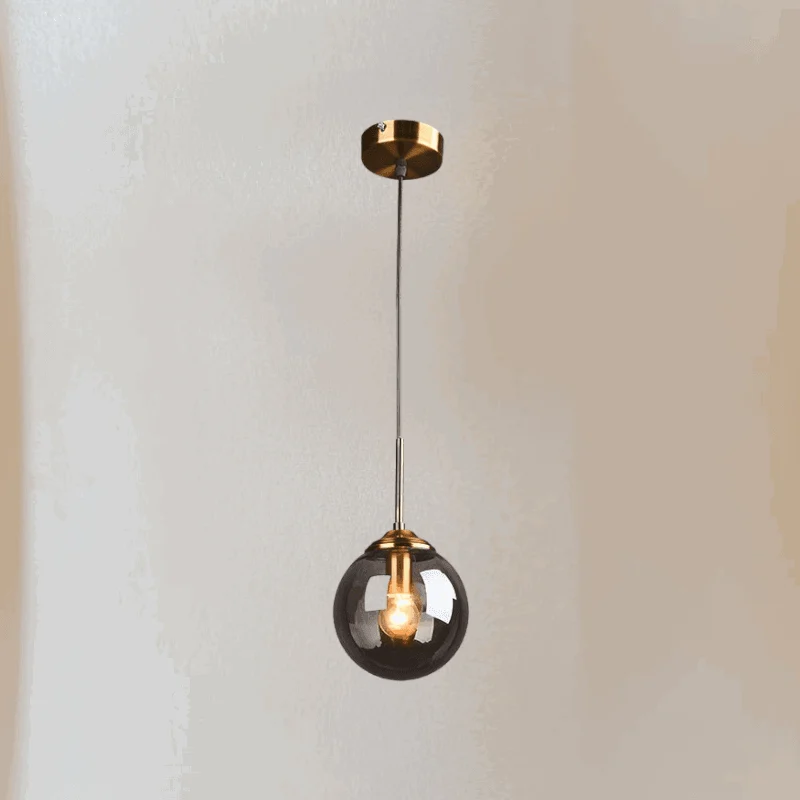 Homeko Metal Ring Glass Pendant Lights -