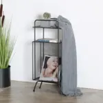 Homeko Metal Side Table and Magazine Rack