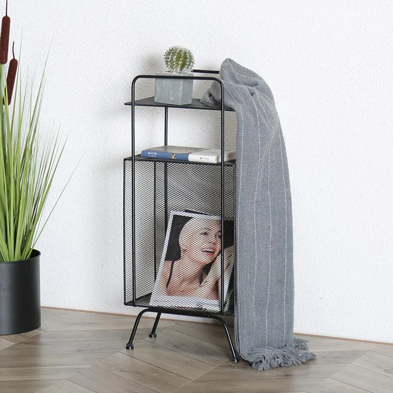 Homeko Metal Side Table and Magazine Rack -