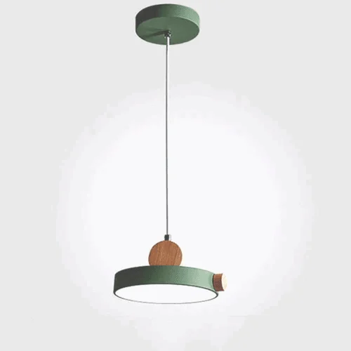 Homeko Metal and Wood Pendant Light -