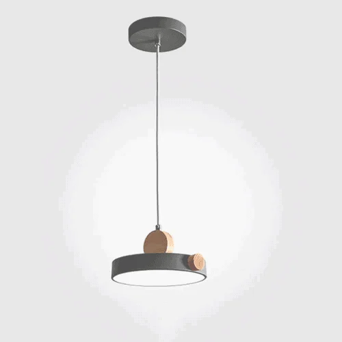 Homeko Metal and Wood Pendant Light -