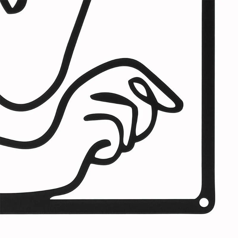 Homeko Minimalist Abstract Wall Decor Art Metal Cutouts - 3 Piece Set -