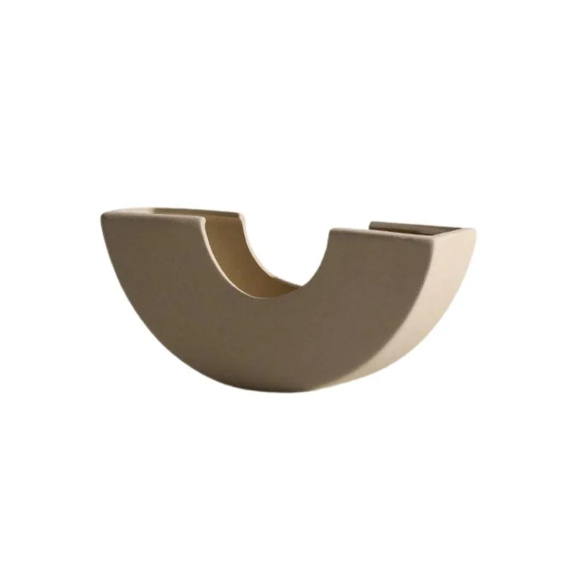 Homeko Minimalist Ceramic Vases and Candle Holders -