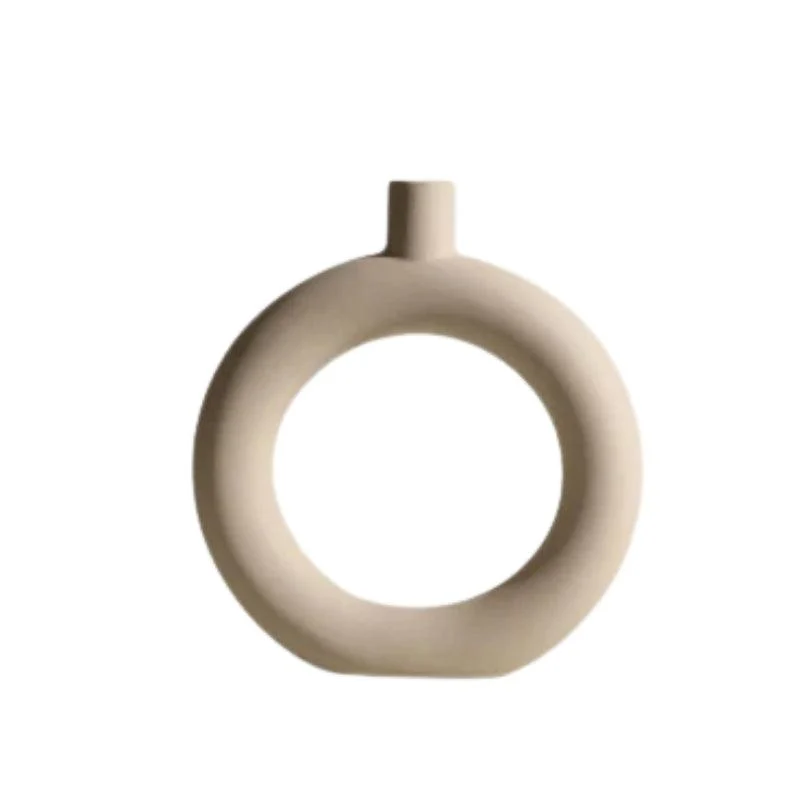 Homeko Minimalist Ceramic Vases and Candle Holders -
