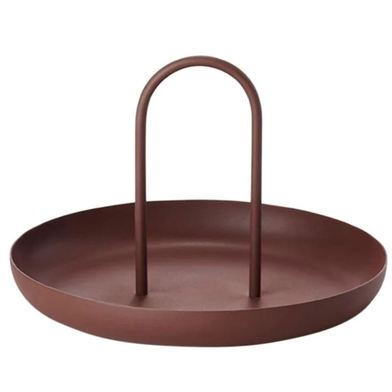 Homeko Minimalist Decorative Round Storage Trays -
