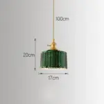 Homeko Minimalist Green Glass Pendant Light