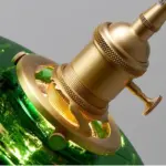 Homeko Minimalist Green Glass Pendant Light