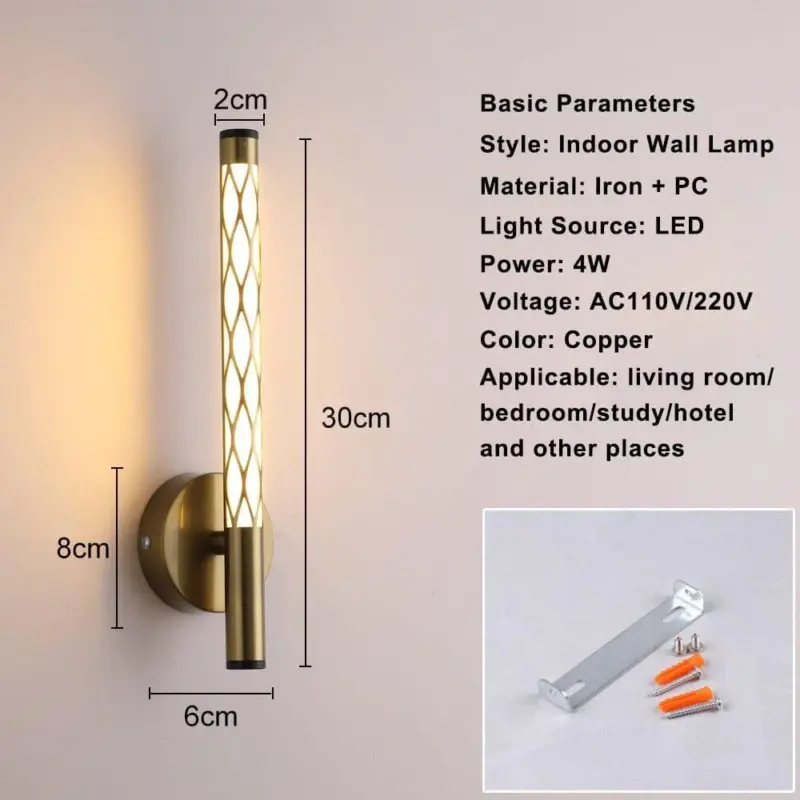Homeko Minimalist Hollowed Out LED Wall Lamp