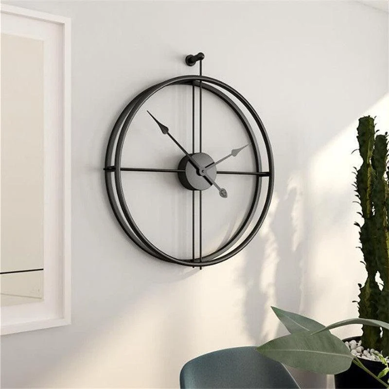 Homeko Minimalist Metal Wall Clock Large -