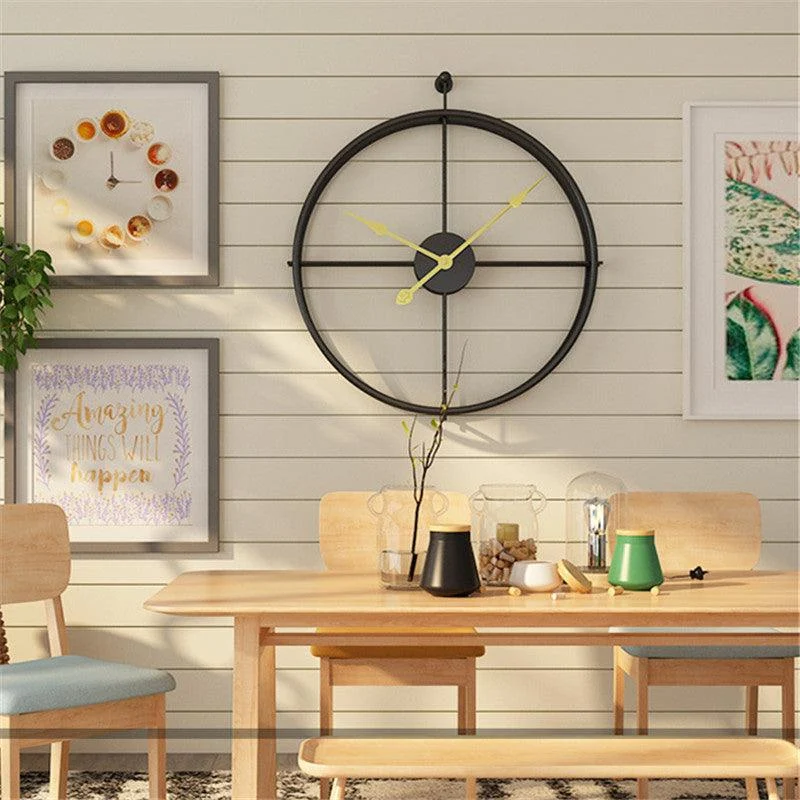 Homeko Minimalist Metal Wall Clock Large -