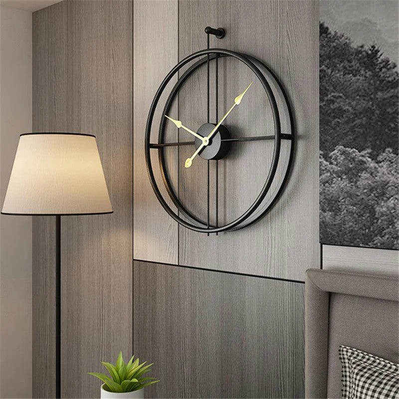 Homeko Minimalist Metal Wall Clock Large -