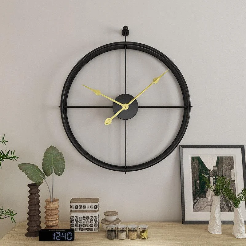 Homeko Minimalist Metal Wall Clock Large -