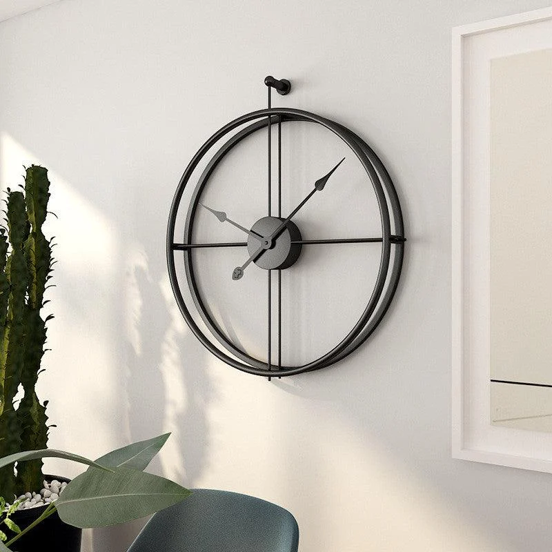 Homeko Minimalist Metal Wall Clock Large -