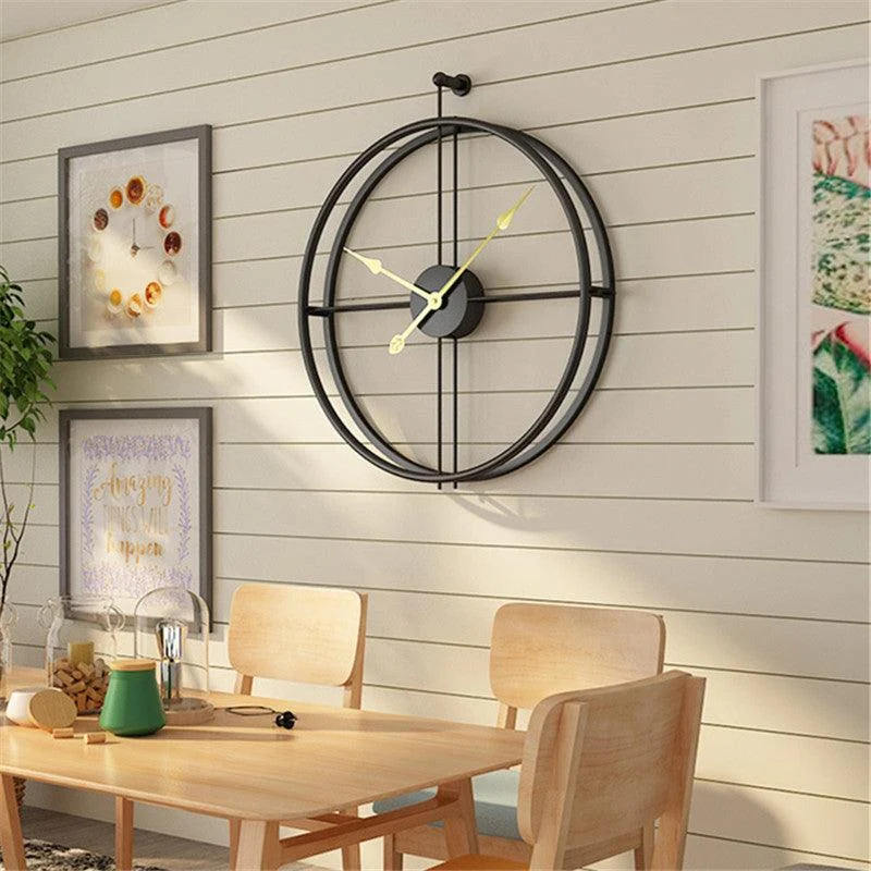 Homeko Minimalist Metal Wall Clock Large -