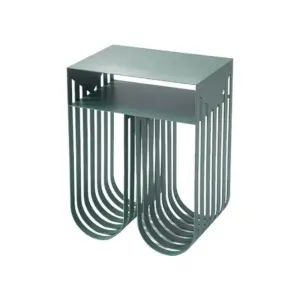 Homeko Modern Abstract Metal Side Table