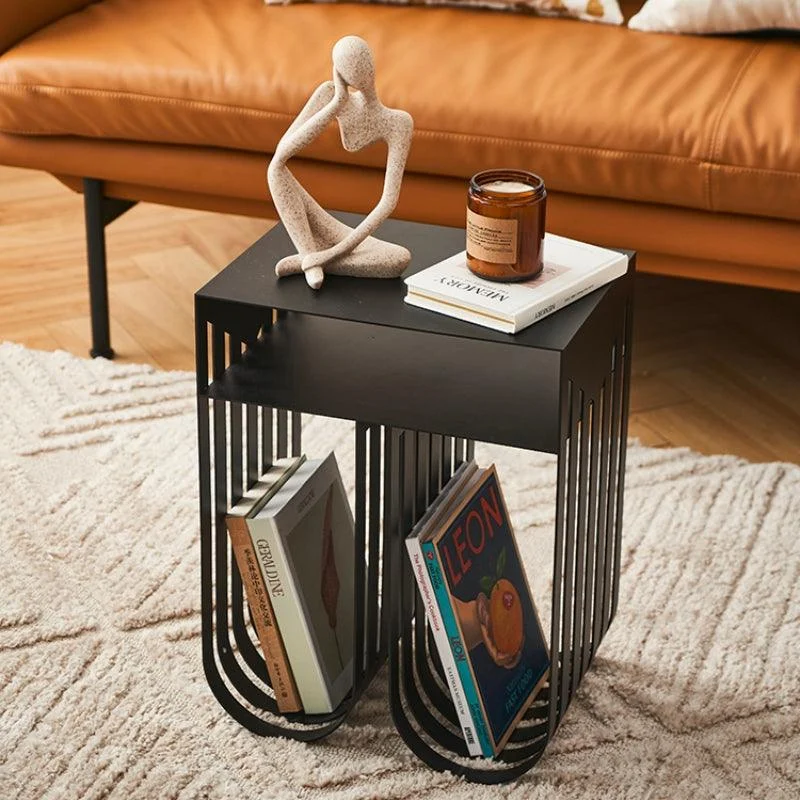 Homeko Modern Abstract Metal Side Table -