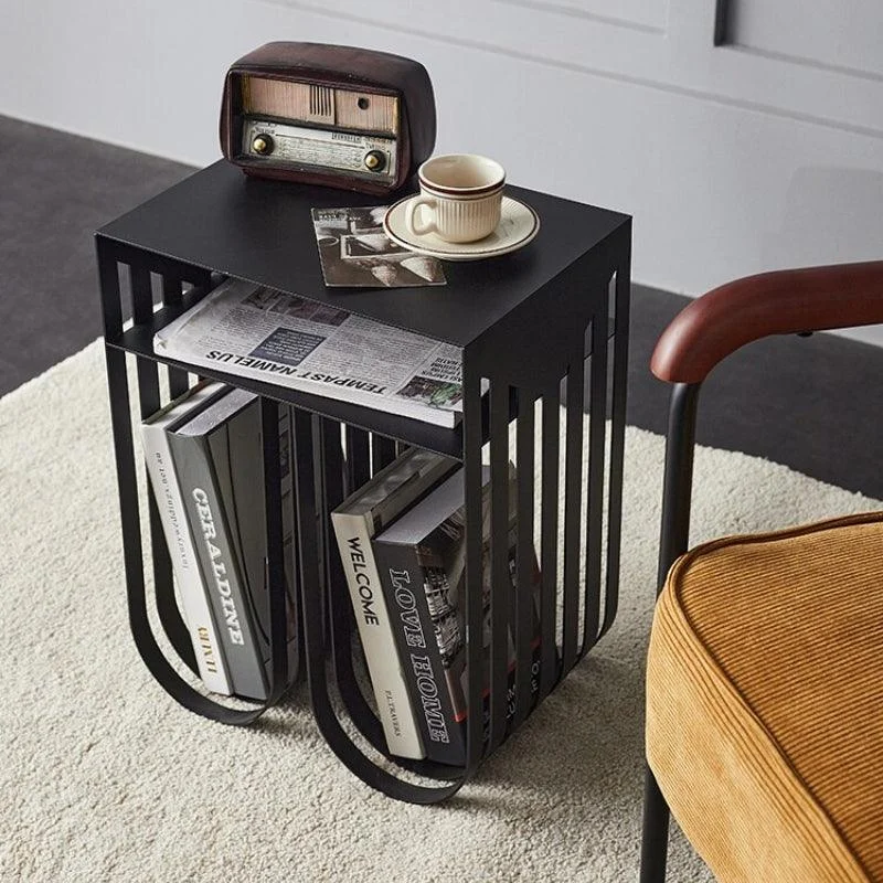 Homeko Modern Abstract Metal Side Table -