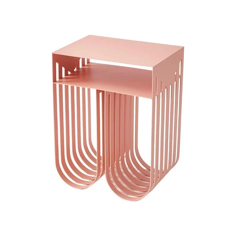 Homeko Modern Abstract Metal Side Table -