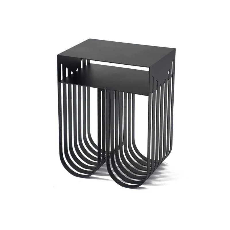 Homeko Modern Abstract Metal Side Table -