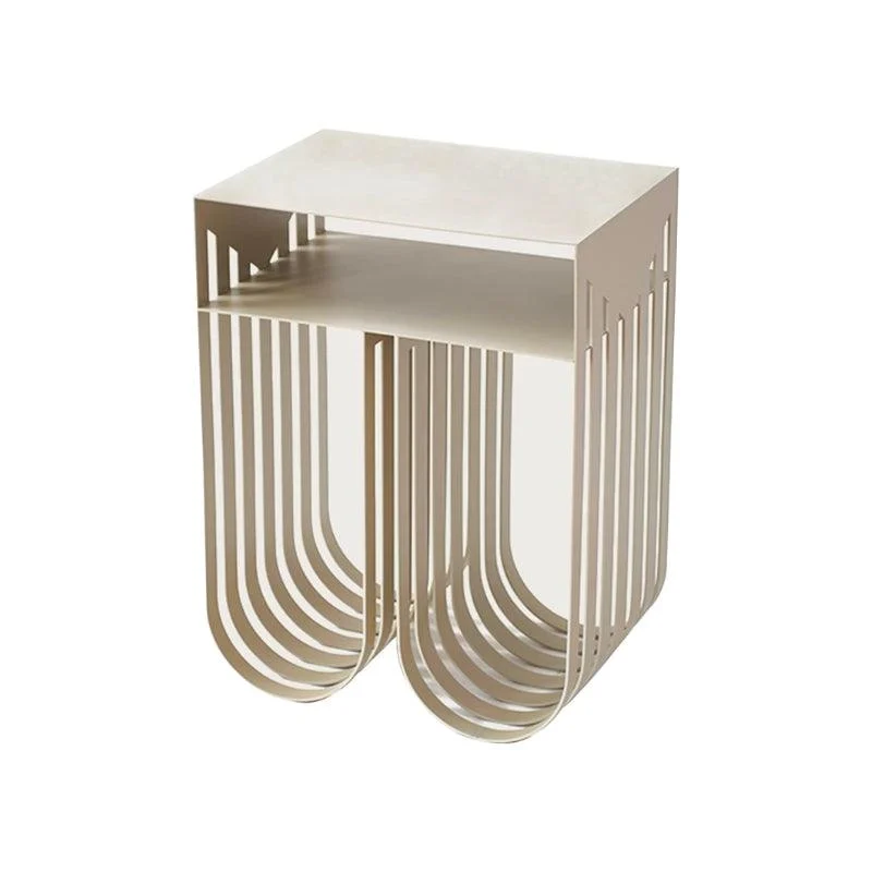 Homeko Modern Abstract Metal Side Table -