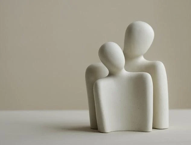 Homeko Modern Couple Statue Table Decor -