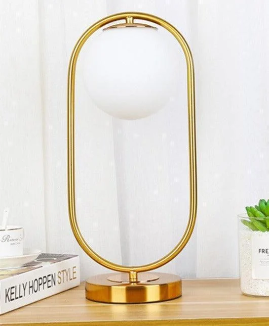 Homeko Modern Glass Ball Table Lamp -