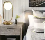 Homeko Modern Glass Ball Table Lamp