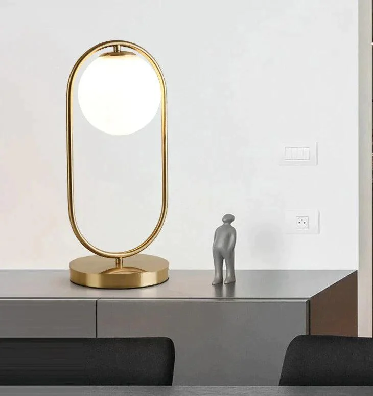 Homeko Modern Glass Ball Table Lamp -