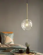 Homeko Modern Glass Globe Pendant Lights