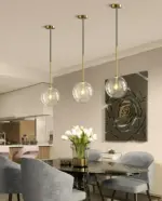Homeko Modern Glass Globe Pendant Lights