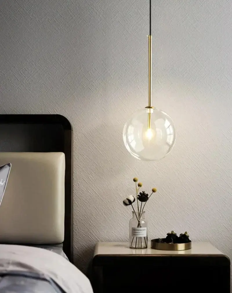 Homeko Modern Glass Globe Pendant Lights