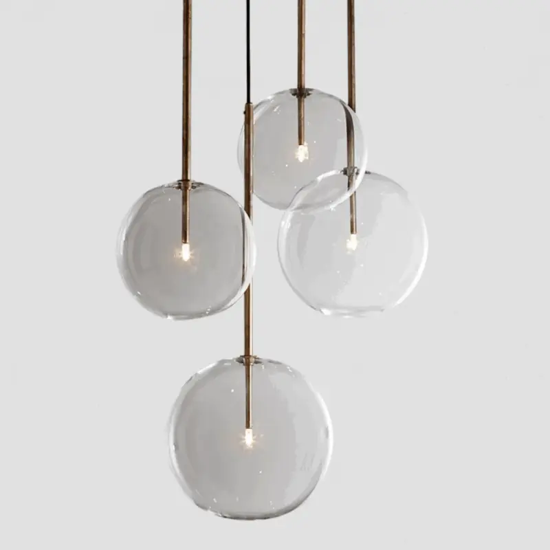Homeko Modern Glass Globe Pendant Lights