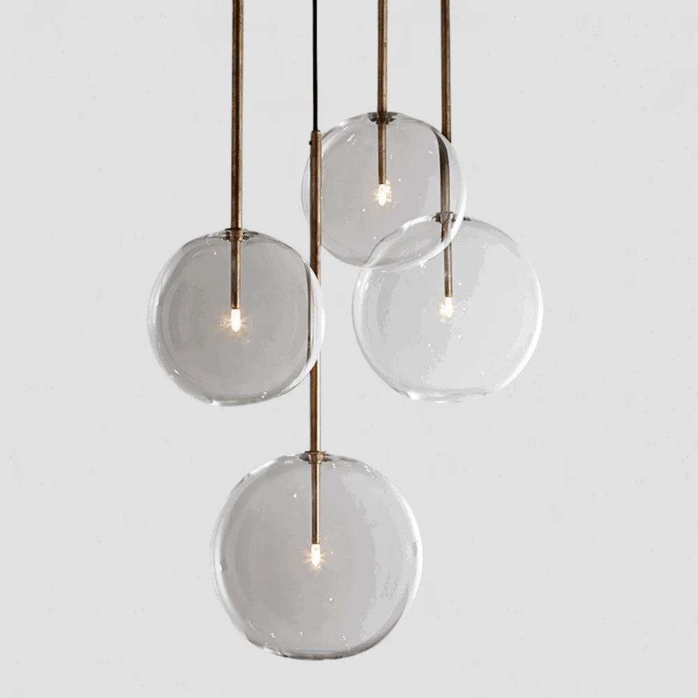 Homeko Modern Glass Globe Pendant Lights -