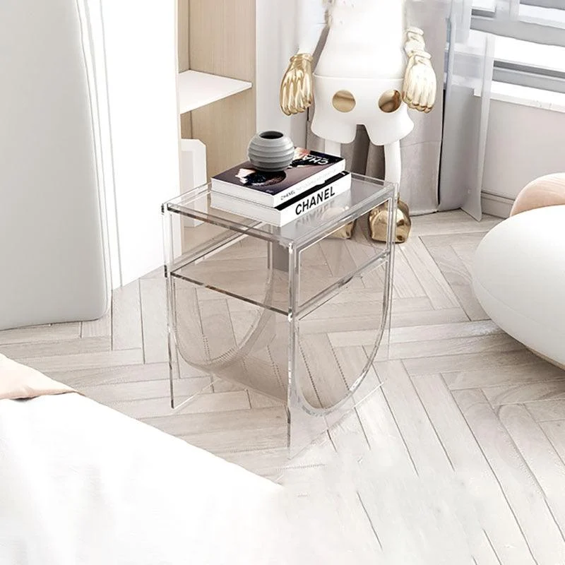 Homeko Modern Minimalist Acrylic Side Table -