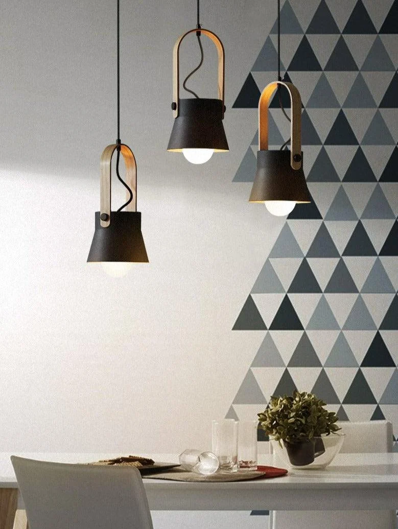 Homeko Modern Nordic Wood Pendant Lights -