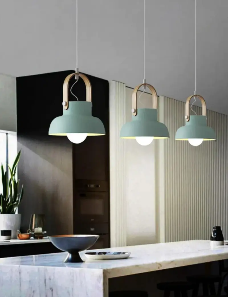 Homeko Modern Nordic Wood Pendant Lights