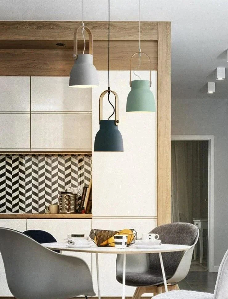 Homeko Modern Nordic Wood Pendant Lights -