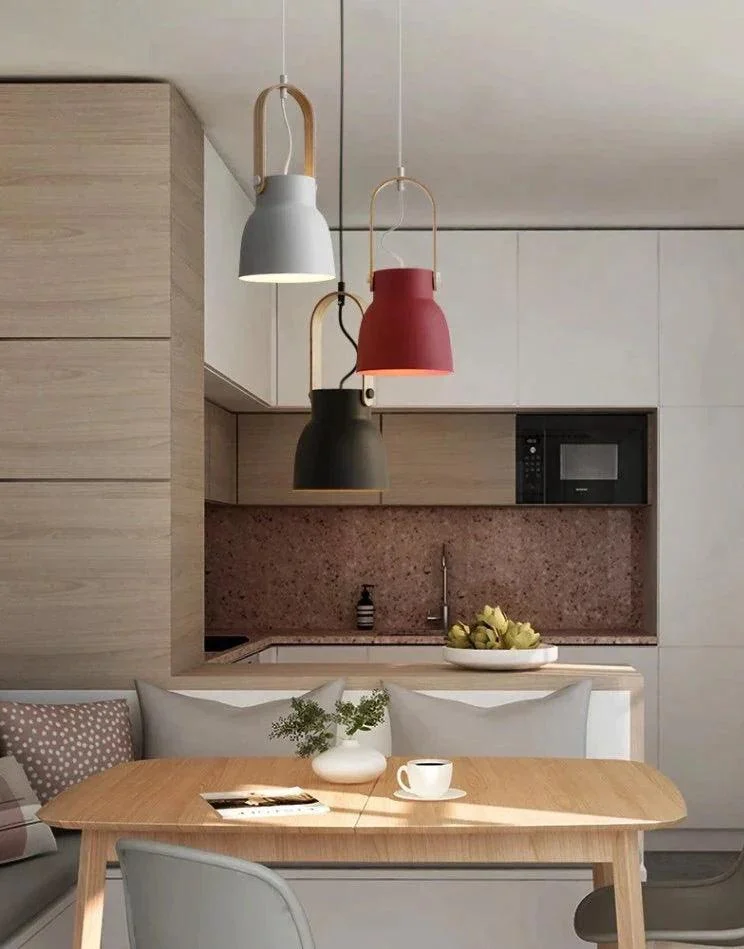 Homeko Modern Nordic Wood Pendant Lights -